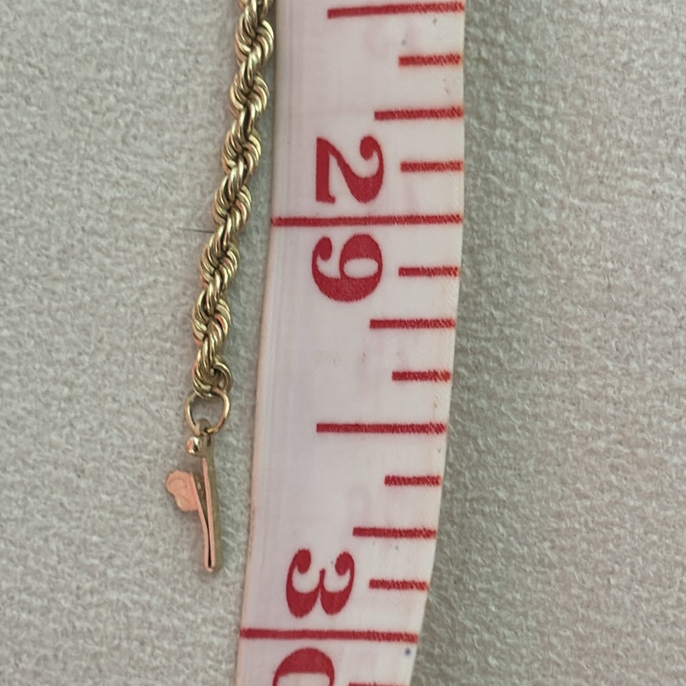 14K Genuine Gold 30” Vintage Italian Gold Rope Necklace - Picture 17 of 17
